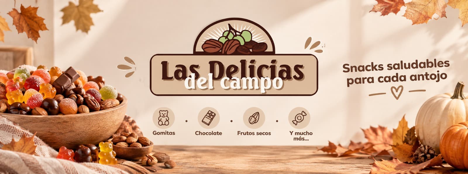 Las Delicias del Campo - Snacks saludables para cada antojo: gomitas, chocolate, frutos secos y mucho más